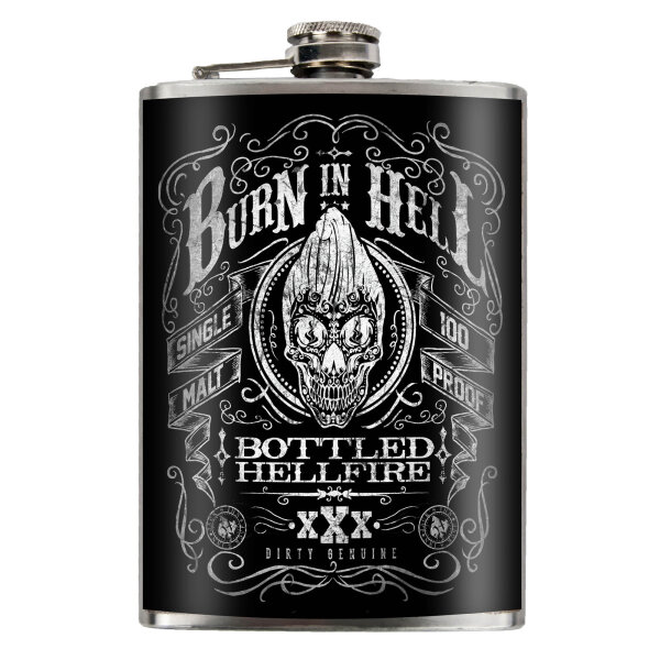 Jacks Inn 54 Burn in Hell Flask