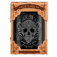 Jacks Inn 54 Florish Skull Flask