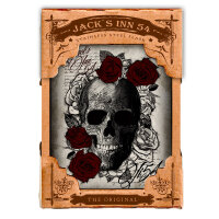 Jacks Inn 54 Skulln Roses Flask