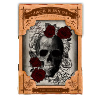 Jacks Inn 54 Skulln Roses Flachmann
