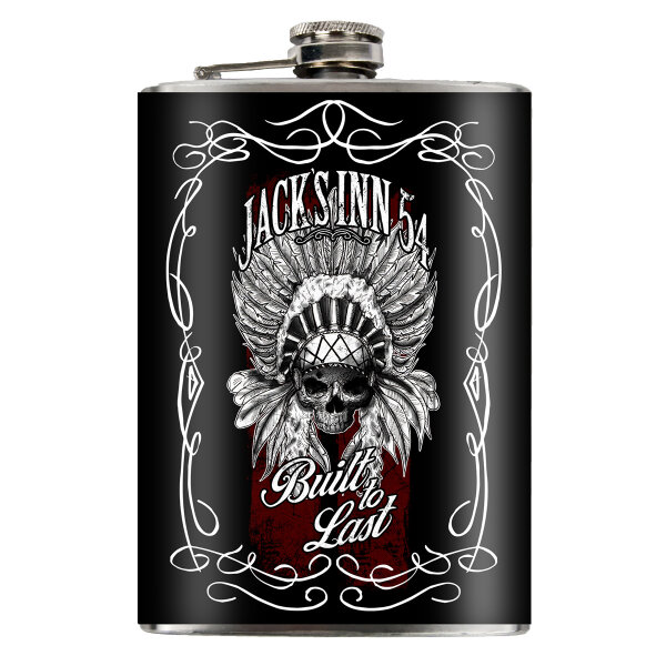 Jacks Inn 54 Indian Skull Flachmann