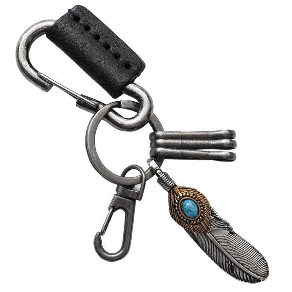Onyx Feather Keyholder