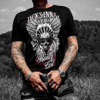 Jacks Inn 54 Indian Skull T-Shirt schwarz