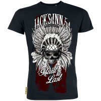 Jacks Inn 54 Indian Skull T-Shirt schwarz