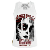 Jacks Inn 54 Day of the Dead Tanktop weiß