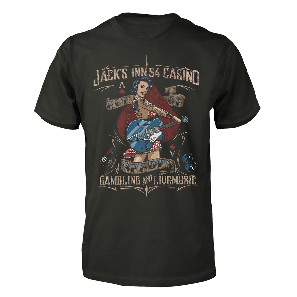 Jacks Inn 54 CASINO T-Shirt schwarz