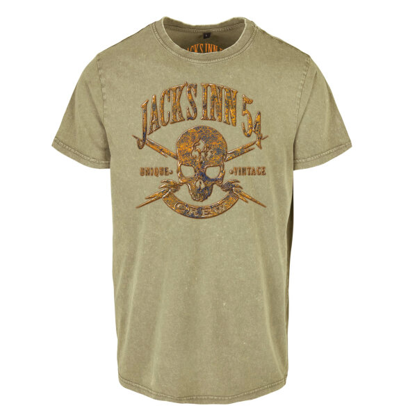 Jacks Inn 54 Rusty Crew T-Shirt olive