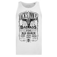 Jacks Inn 54 Bad Ass Tanktop Men white