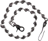 Börsenkette Skull klein