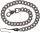 Börsenkette Skull einfach