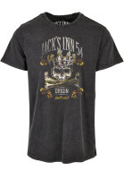 Jacks Inn 54 Skull Crown T-Shirt Vintage Stone