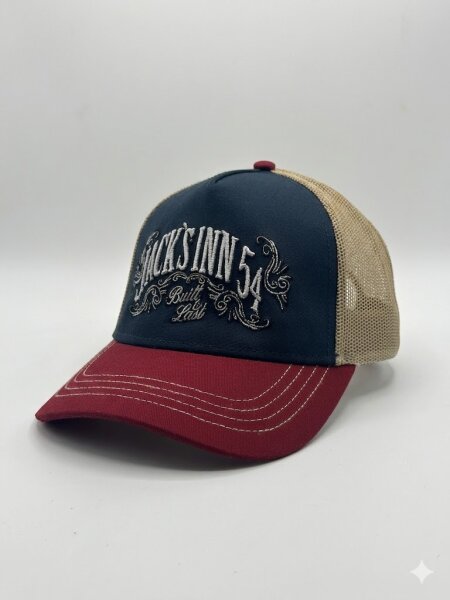 Jacks Inn 54 Crew Cap navy/burgund/khaki
